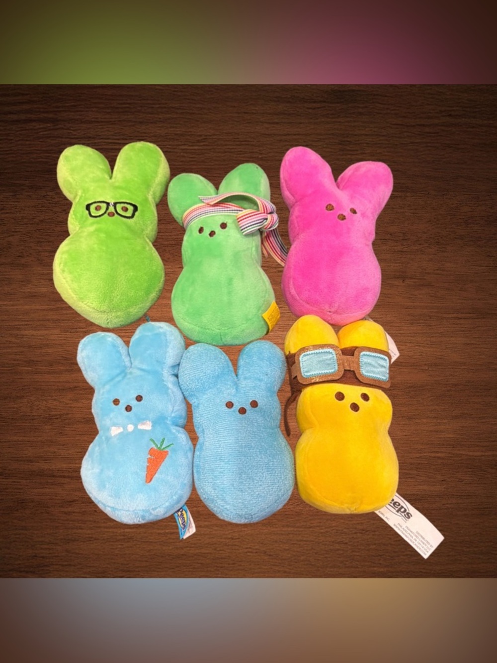 PEEPS LOT OF 6 STUFFED TOYS 5”.